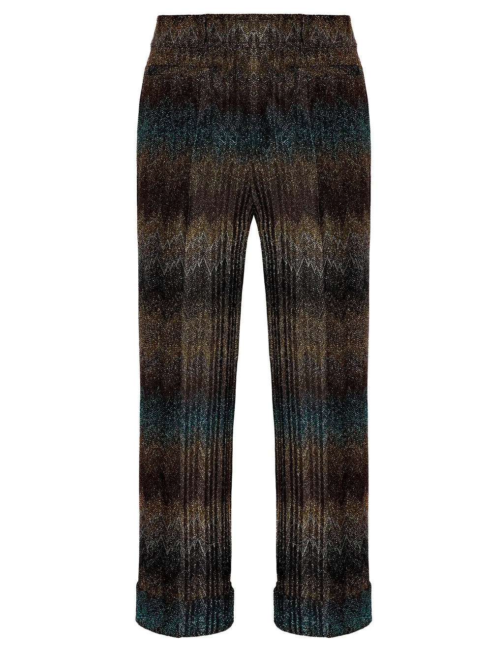 SNAKE-PATTERN VISCOSE LAMÉ FLARED TROUSERS sold by Lord & Taylor