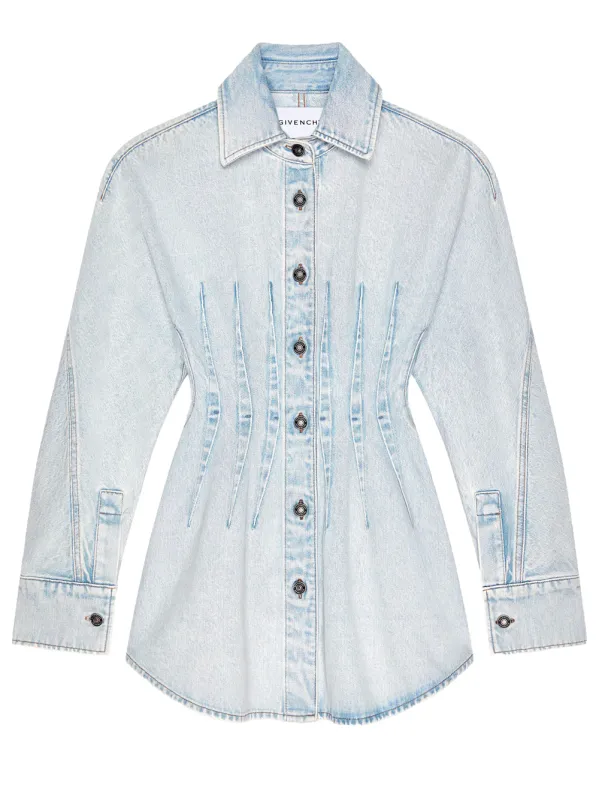 SHORT WAISTED DENIM DRESS sold by Lord & Taylor