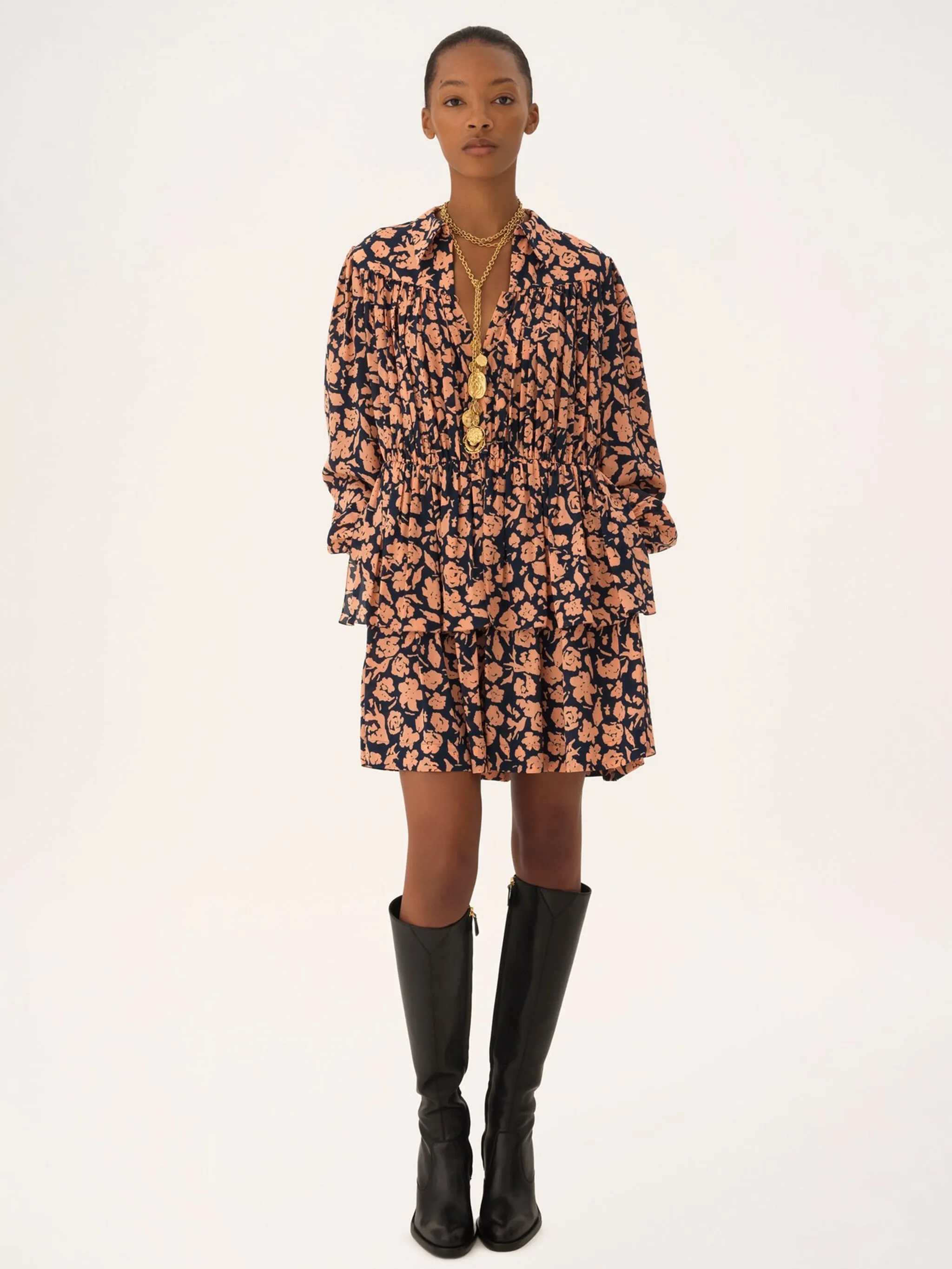 GATHERED MINI DRESS sold by Lord & Taylor product image thumbnail 3