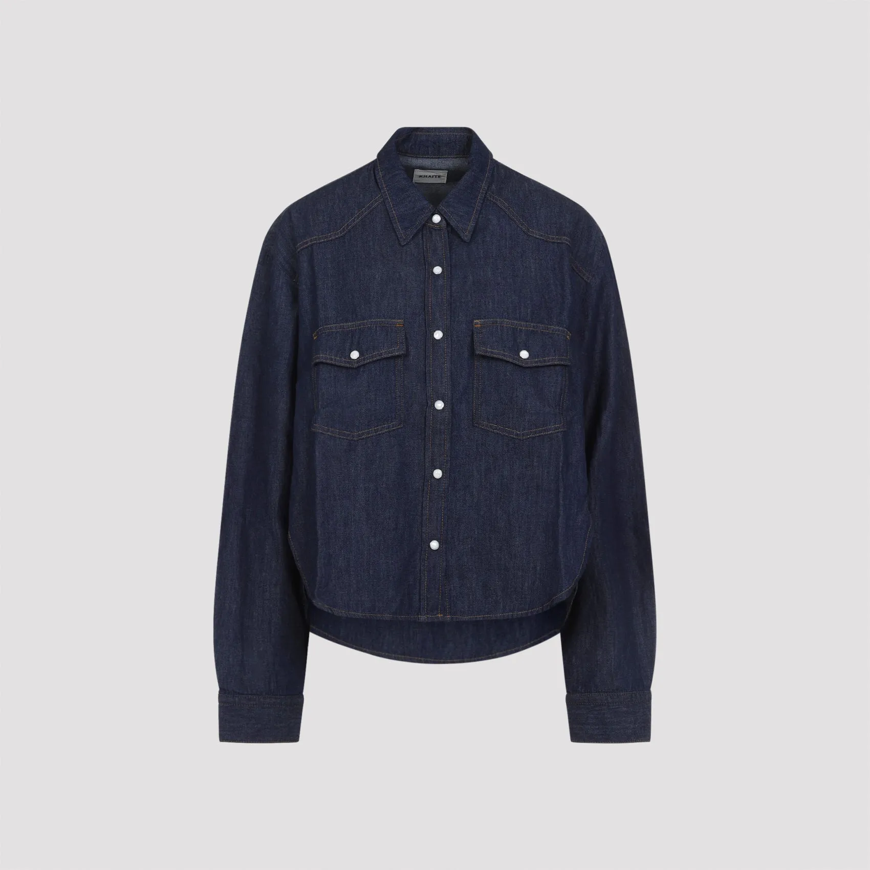 BLUE GRENON COTTON SHIRT sold by Lord & Taylor product image thumbnail 2