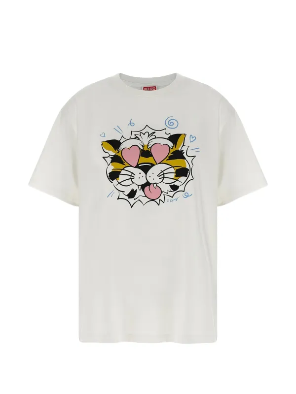'KENZO WILD TIGER' LOOSE COTTON T-SHIRT made by Kenzo