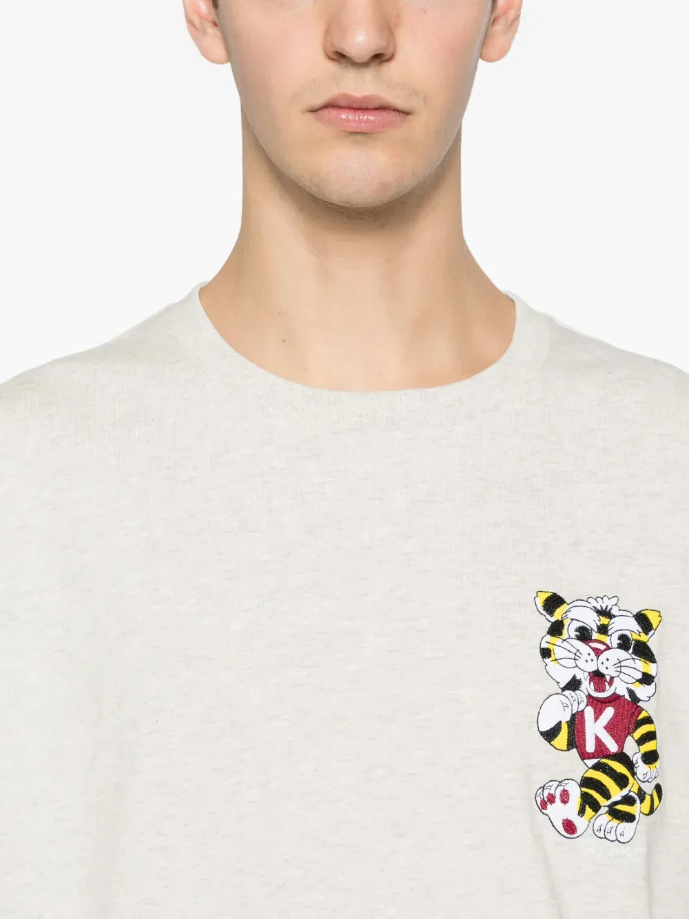 OVERSIZED COTTON T-SHIRT WITH 'KENZO WILD TIGER' EMBROIDERY sold by Lord & Taylor product image thumbnail 5
