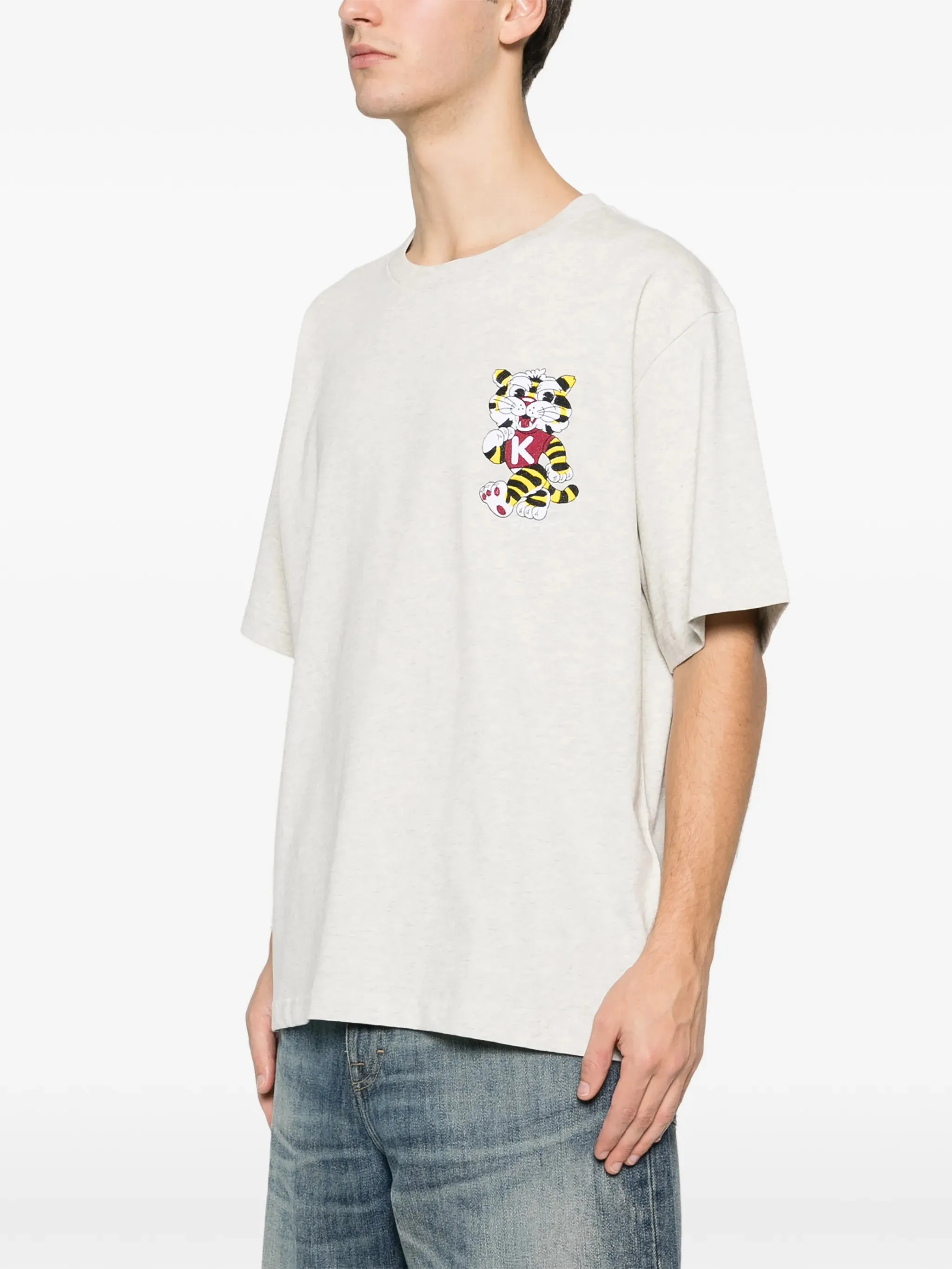 OVERSIZED COTTON T-SHIRT WITH 'KENZO WILD TIGER' EMBROIDERY sold by Lord & Taylor product image thumbnail 3