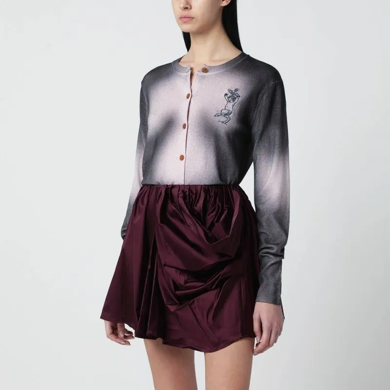PINK/BLACK DéGRADéEFFECT CARDIGAN made by Vivienne Westwood