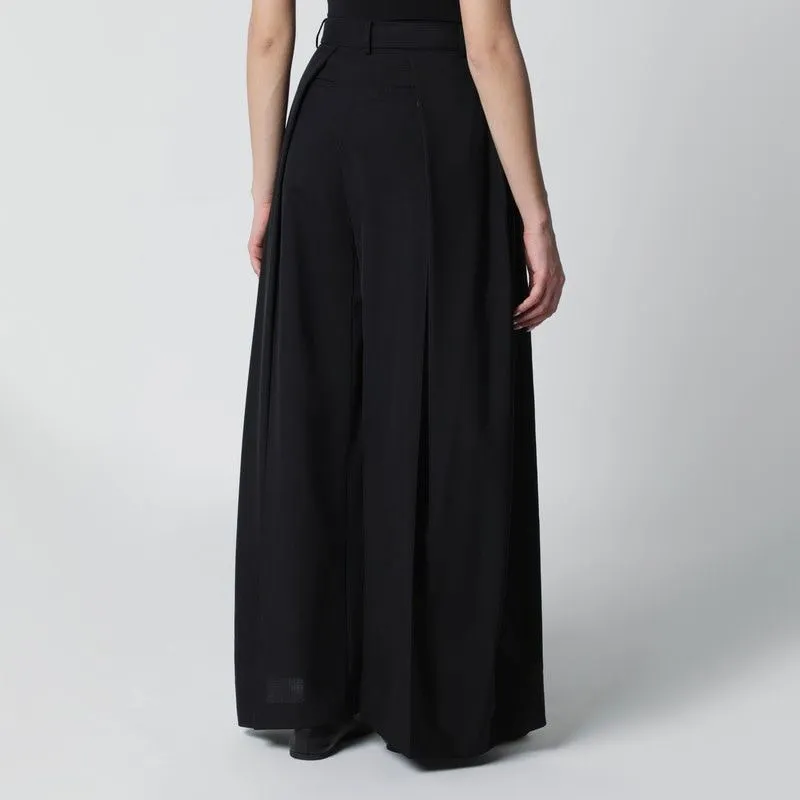 WIDE BLACK WOOLBLEND TROUSERS sold by Lord & Taylor product image thumbnail 2