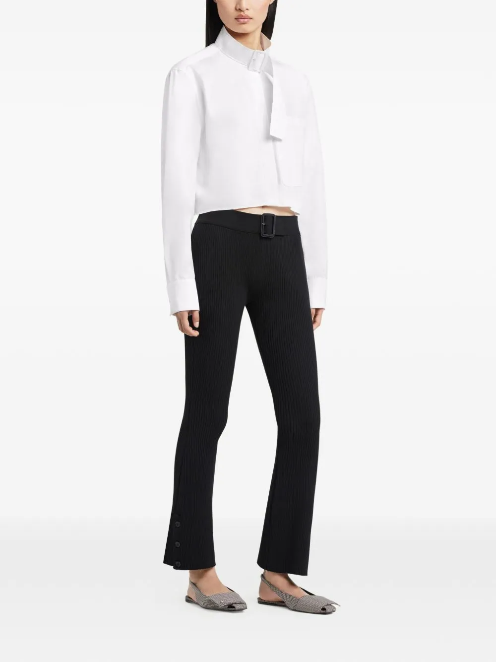 RIBBED KNITTED TROUSERS sold by Lord & Taylor product image thumbnail 2