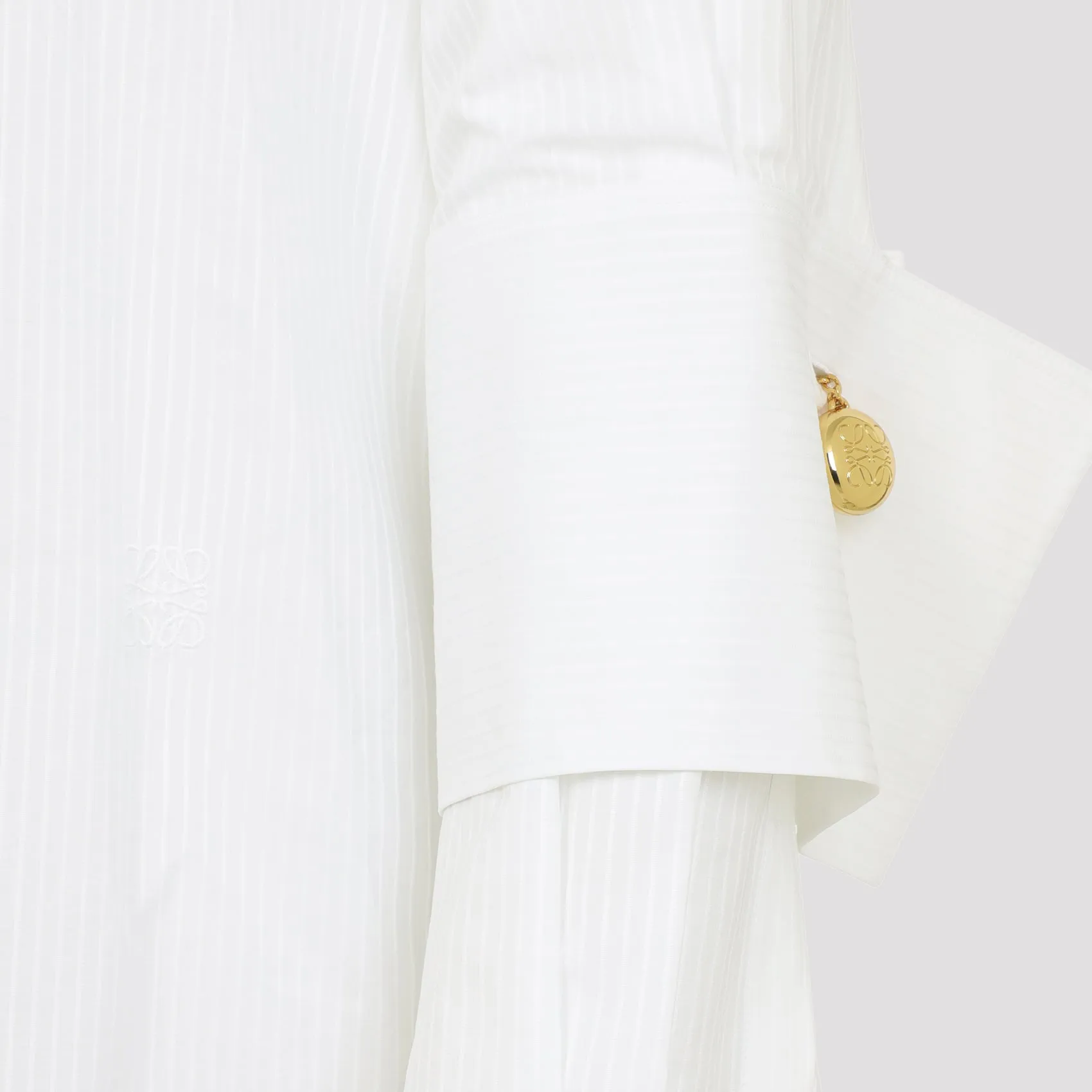 LOEWE COTTON POPLIN SHIRT WITH ANAGRAM PEBBLE CUFFLINKS sold by Lord & Taylor product image thumbnail 5