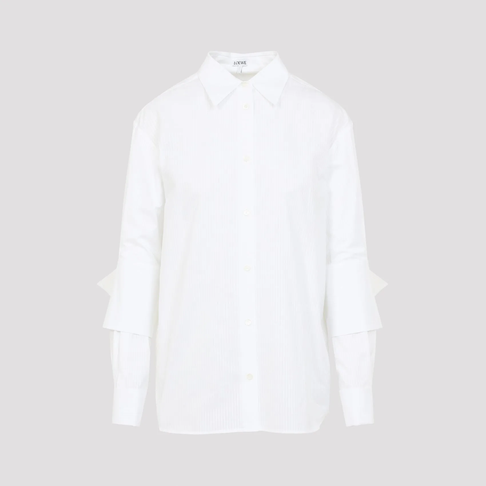 LOEWE COTTON POPLIN SHIRT WITH ANAGRAM PEBBLE CUFFLINKS sold by Lord & Taylor product image thumbnail 2
