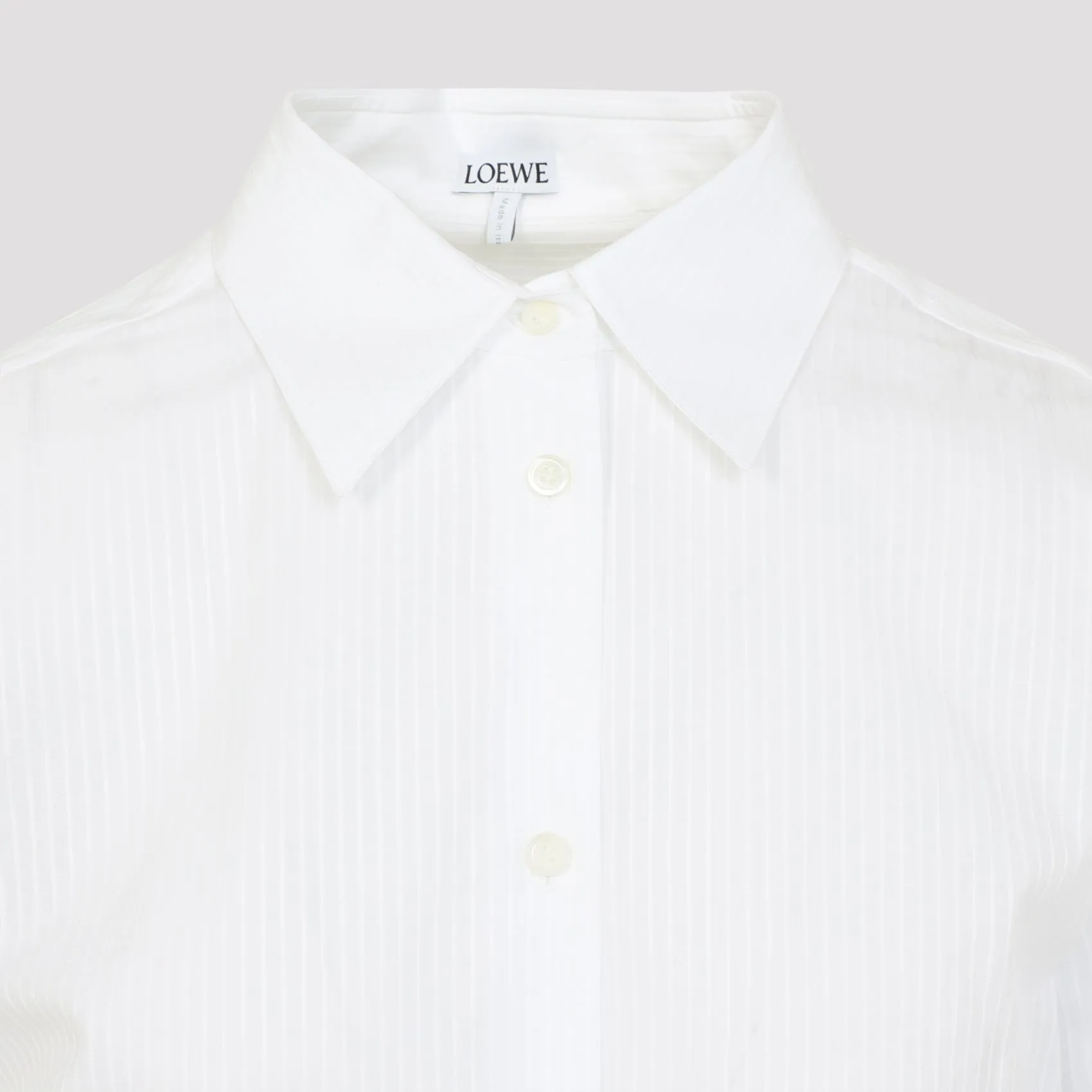 LOEWE COTTON POPLIN SHIRT WITH ANAGRAM PEBBLE CUFFLINKS sold by Lord & Taylor product image thumbnail 4