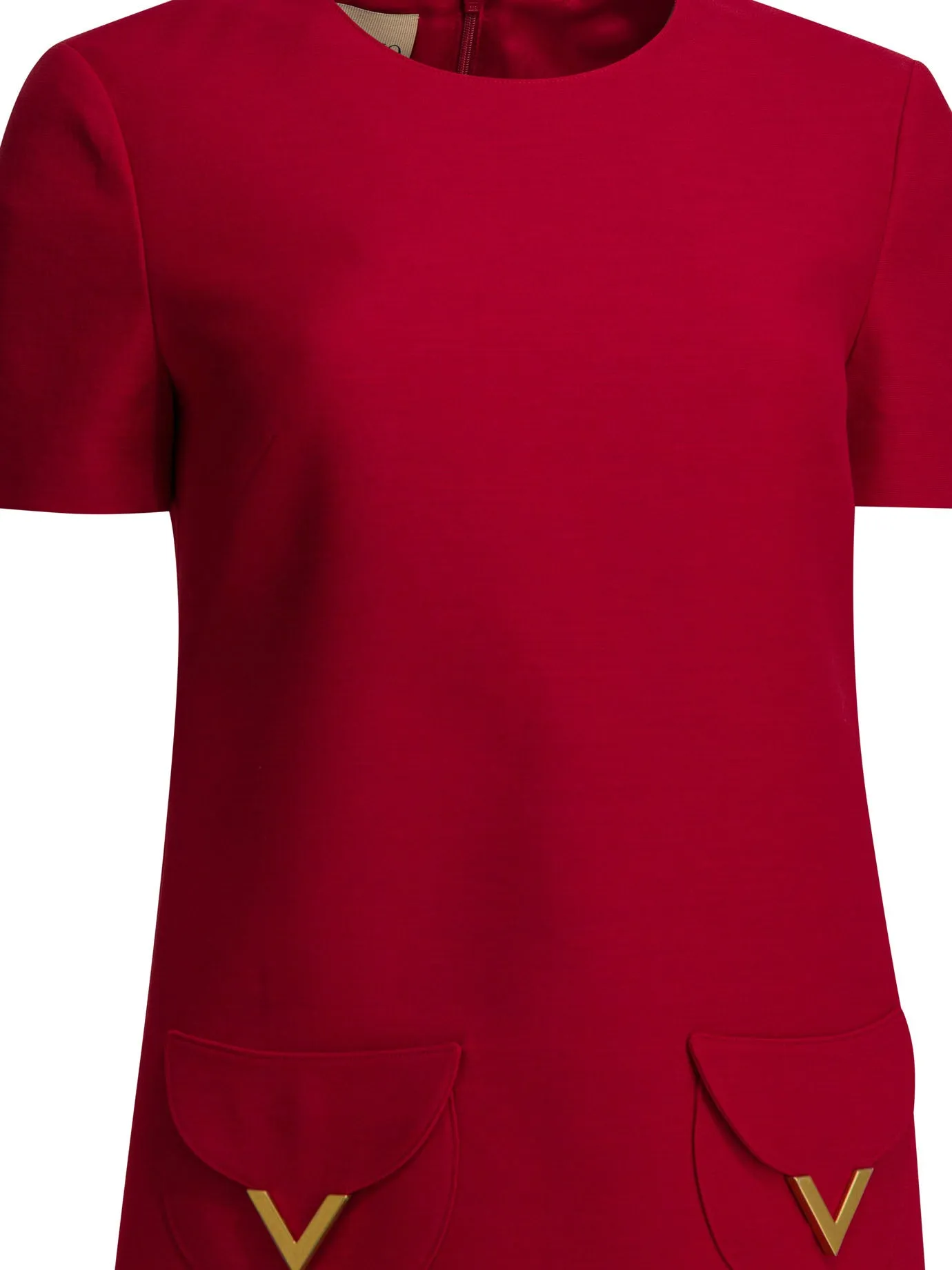 RED VIRGIN WOOL SILK DRESS sold by Lord & Taylor product image thumbnail 3