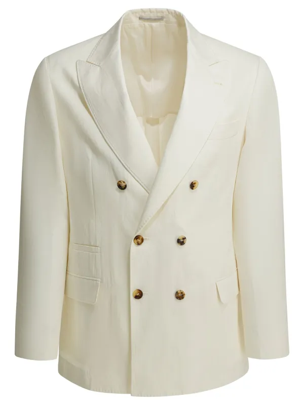 WHITE SILK LINEN JACKET sold by Lord & Taylor