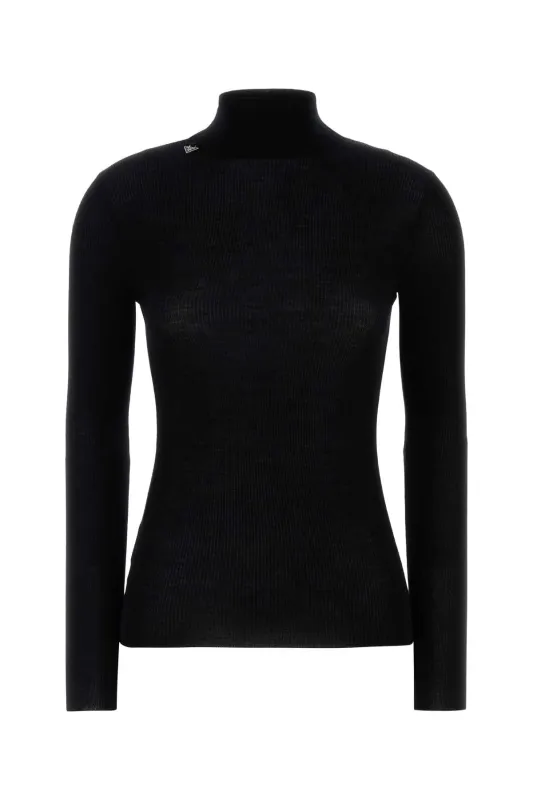BLACK WOOL SWEATER sold by Lord & Taylor