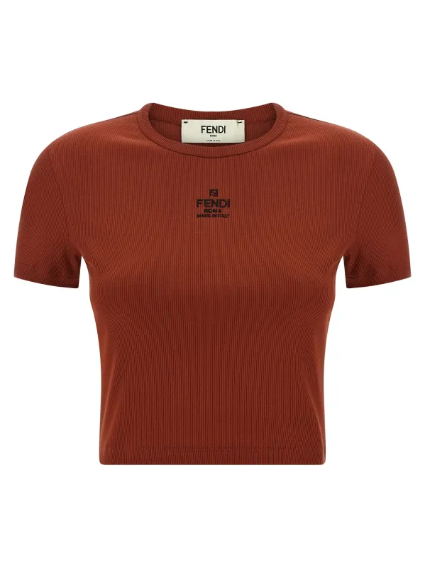Logo embroidery top sold by Lord & Taylor
