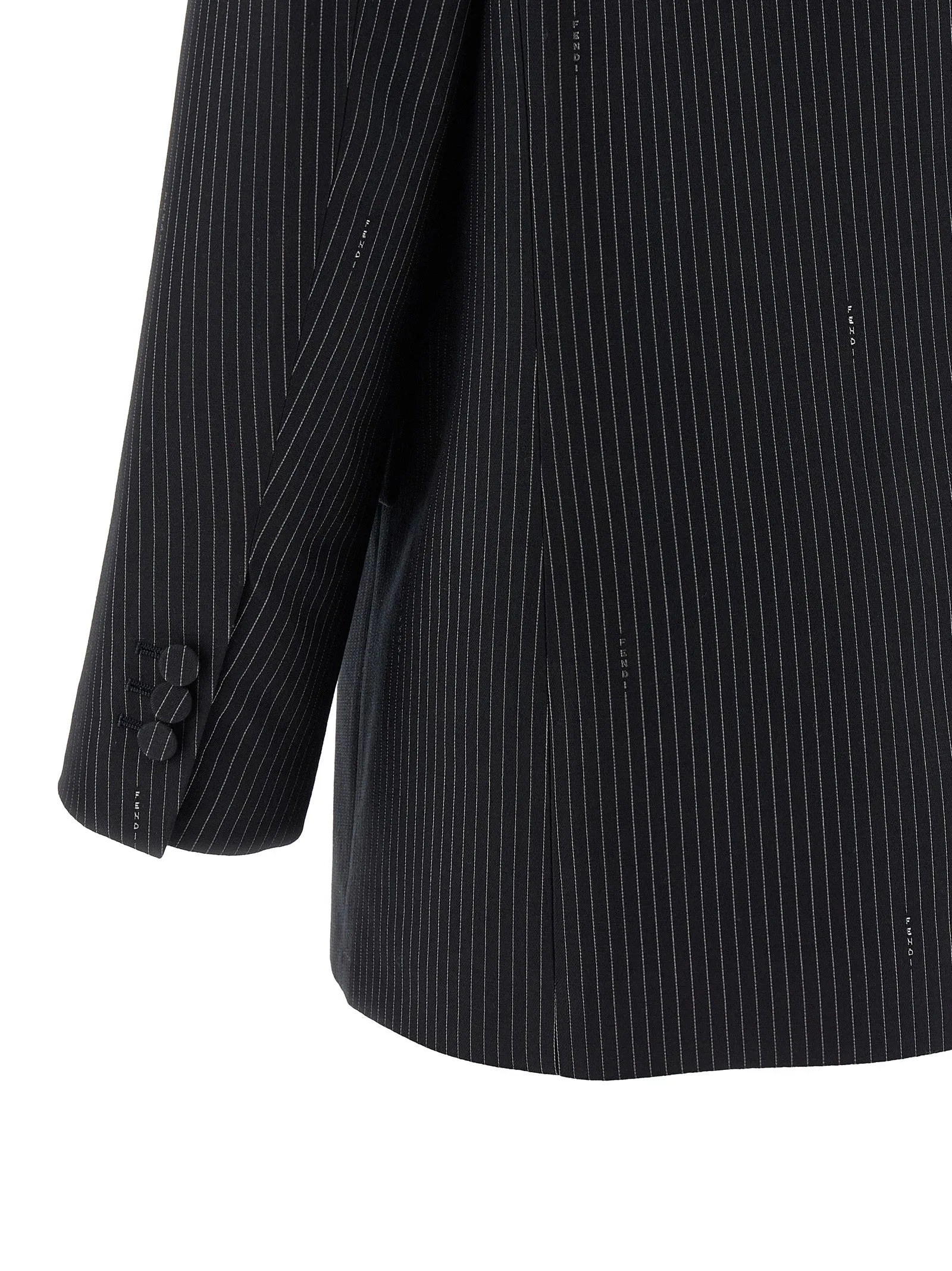 Pinstripe wool blazer sold by Lord & Taylor product image thumbnail 4