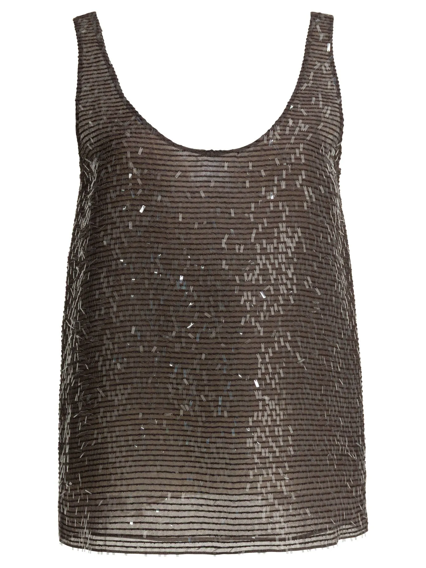 BROWN SILK TOP sold by Lord & Taylor