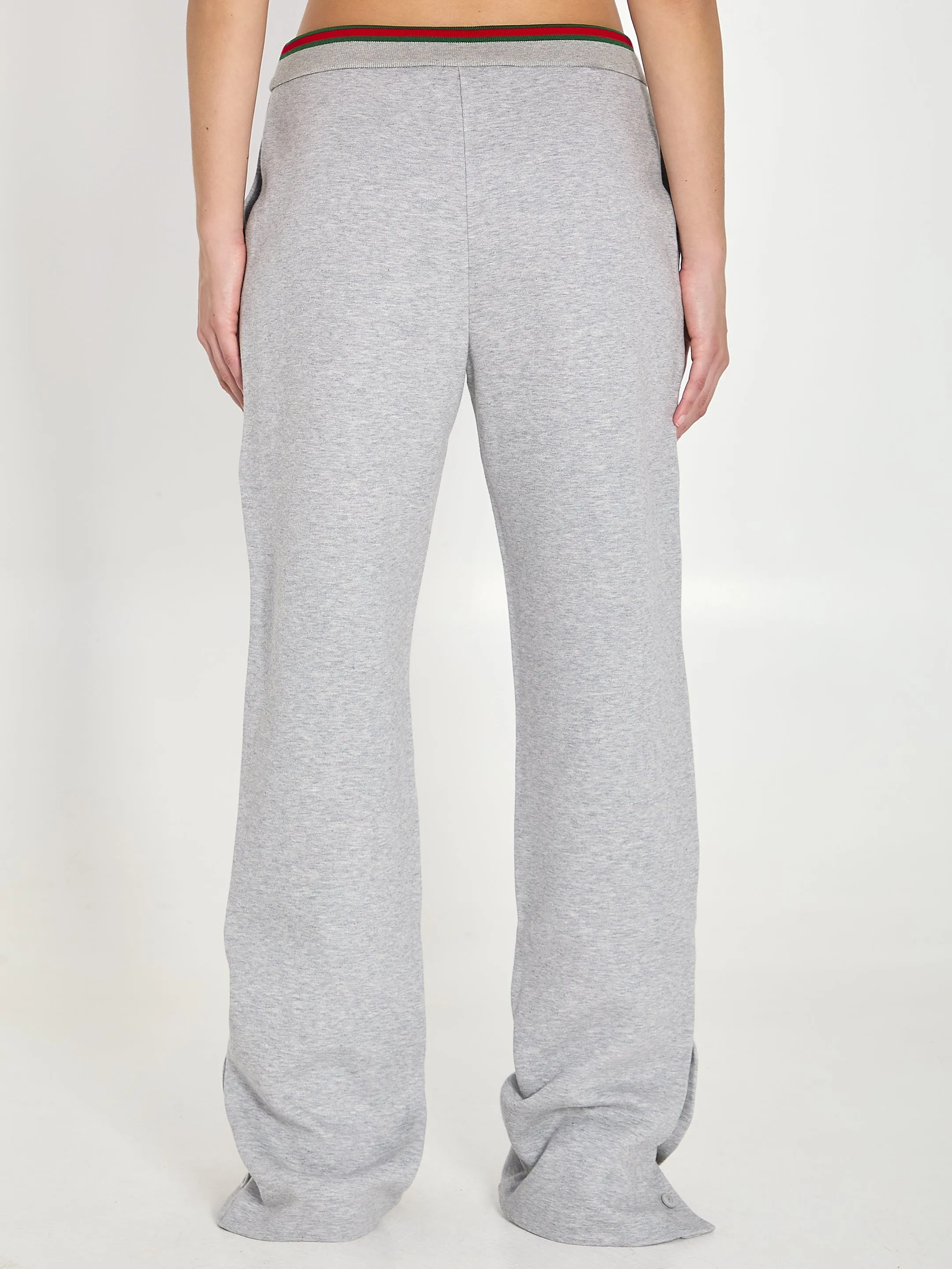 STRIPED WAISTBAND SNAP-BUTTON TROUSERS. sold by Lord & Taylor product image thumbnail 4