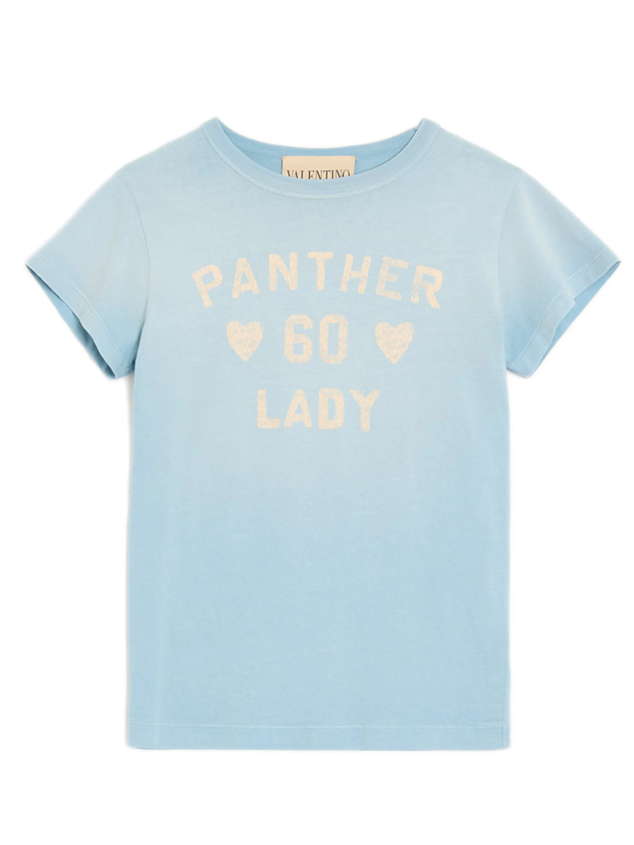 LIGHT BLUE PANTHER LADY TSHIRT sold by Lord & Taylor