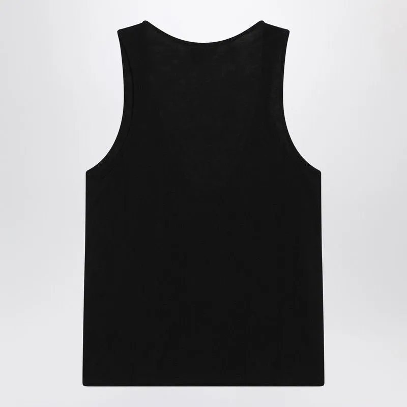 CANOTTA NERA IN JERSEY DI MISTO LANA sold by Lord & Taylor product image thumbnail 2