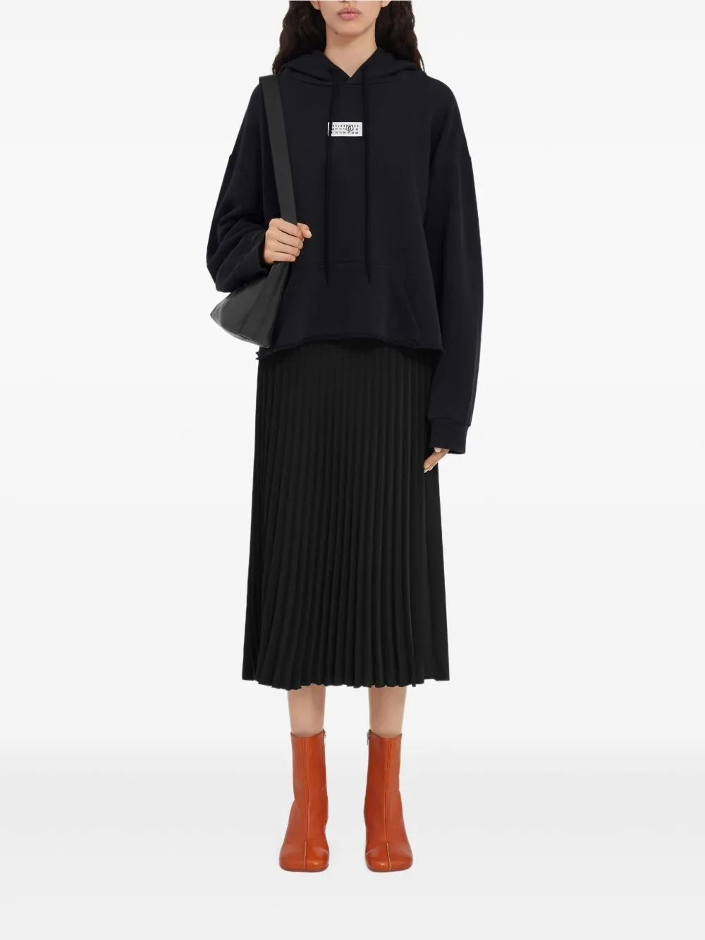 FELPA CON CAPPUCCIO IN COTONE NERA sold by Lord & Taylor product image thumbnail 4