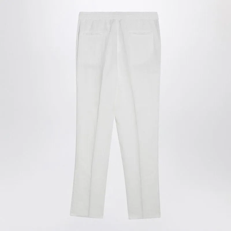 WHITE LINEN DRAWSTRING TROUSERS sold by Lord & Taylor product image thumbnail 2