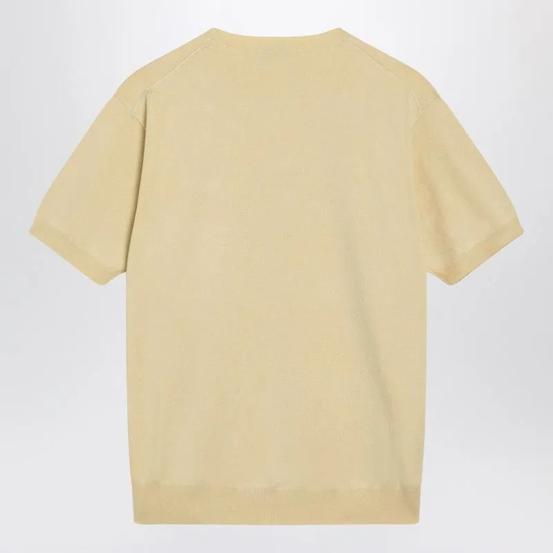 CREAMCOLORED SILKBLEND SWEATER WITH LOGO sold by Lord & Taylor product image thumbnail 2