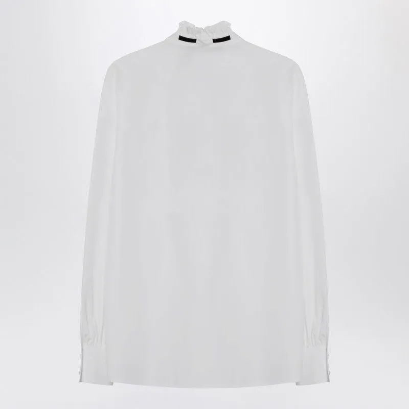 SHIRT WITH GATHERED COLLAR AND BOW sold by Lord & Taylor product image thumbnail 2