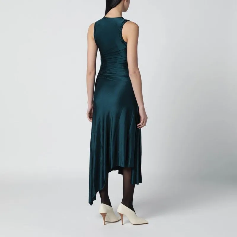 TWIST DRESS IN DARK AQUA GREEN sold by Lord & Taylor product image thumbnail 2