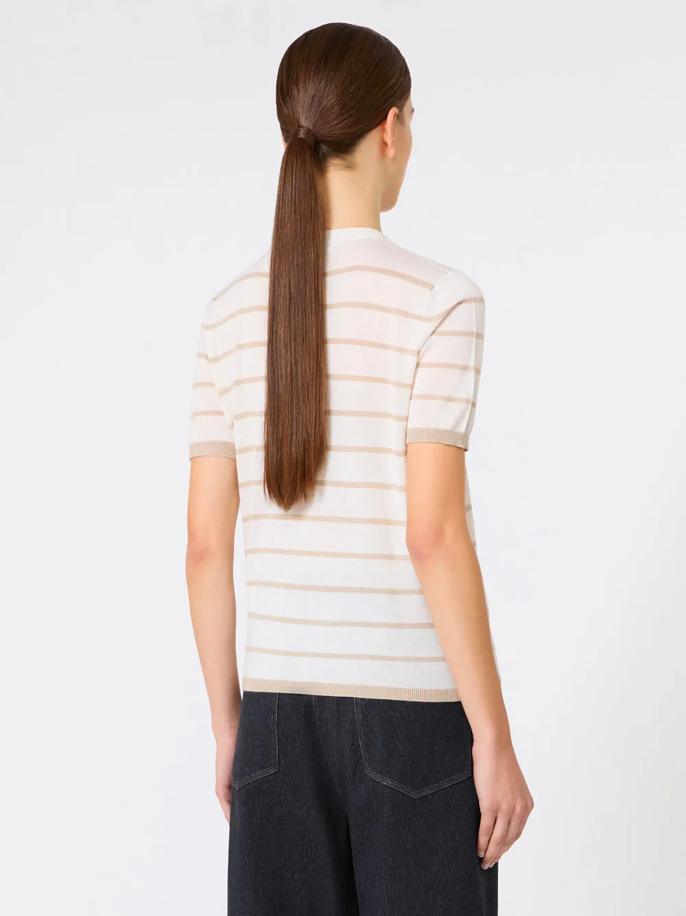 CASHMERE AND SILK YARN SWEATER - BEIGE sold by Lord & Taylor product image thumbnail 3