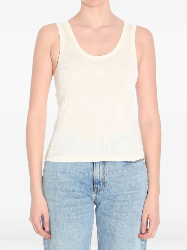ANAGRAM RIBBED SILK TANK TOP made by Loewe