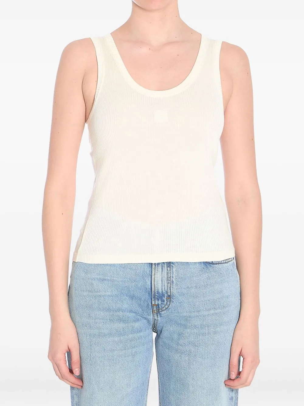 ANAGRAM RIBBED SILK TANK TOP sold by Lord & Taylor