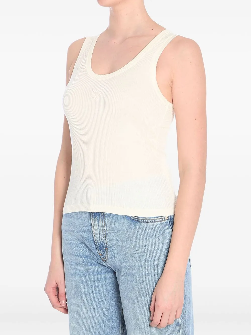 ANAGRAM RIBBED SILK TANK TOP sold by Lord & Taylor product image thumbnail 3