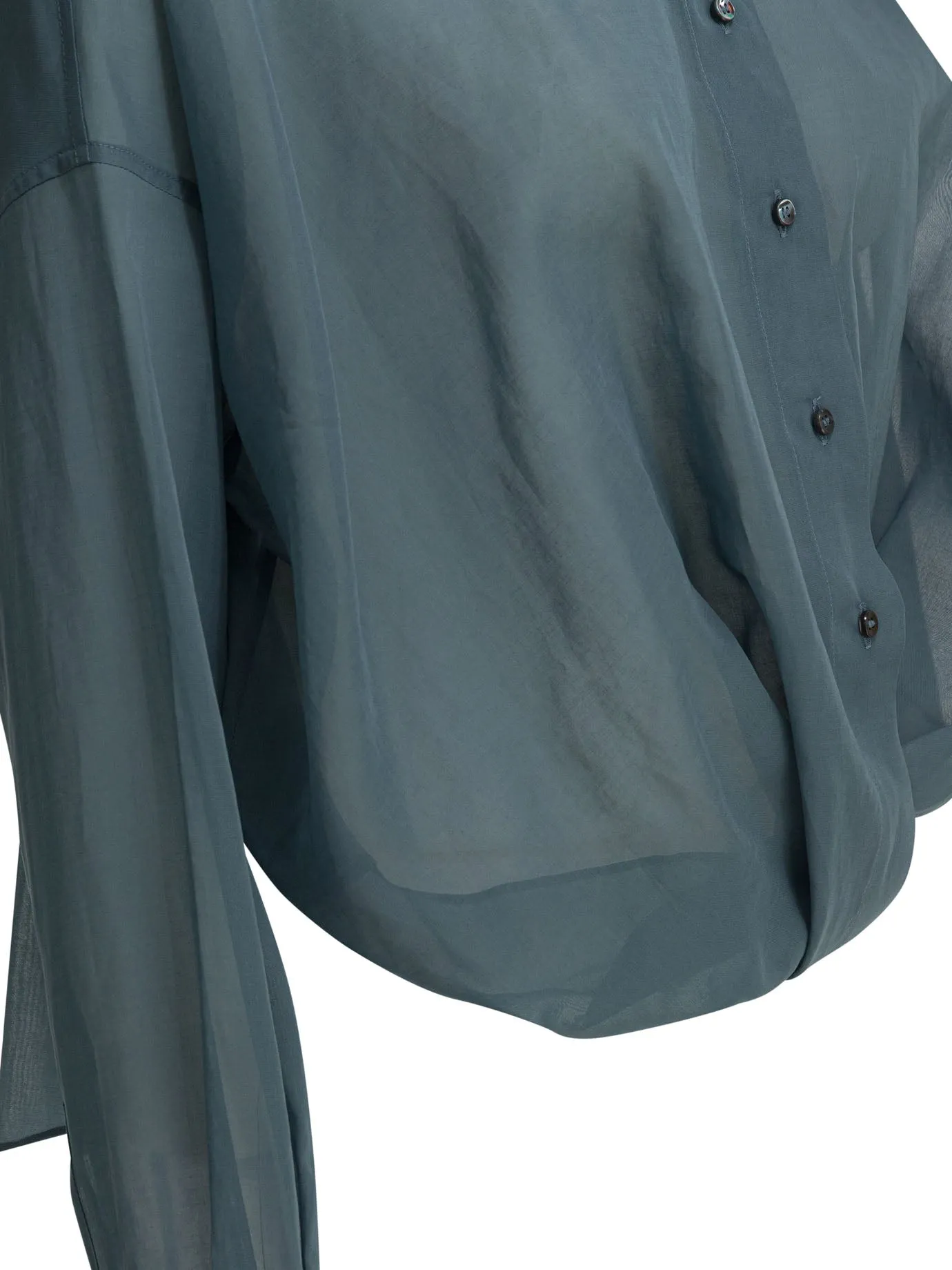 BLUE COTTON SHIRT sold by Lord & Taylor product image thumbnail 3