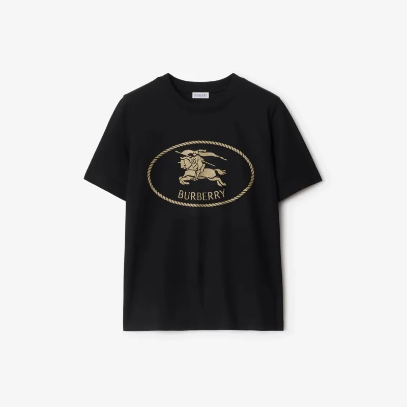 Cotton t-shirt with Knight Stamp made by Burberry