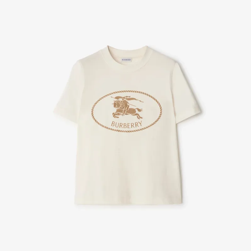 Cotton t-shirt with EKD stamp made by Burberry