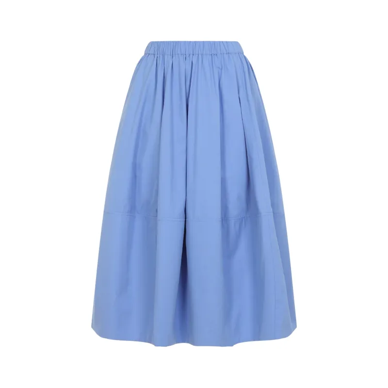LIGHT BLUE BUBBLE COTTON MIDI SKIRT sold by Lord & Taylor