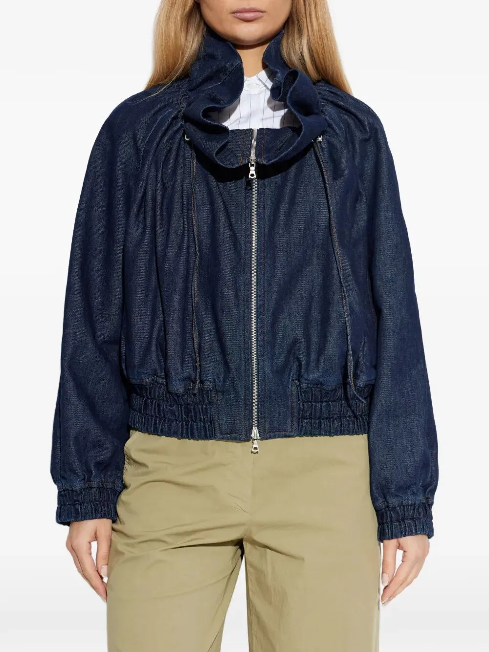 BLUE VOLY COTTON JACKET sold by Lord & Taylor product image thumbnail 3