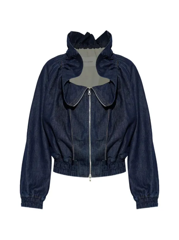 BLUE VOLY COTTON JACKET made by Dries Van Noten
