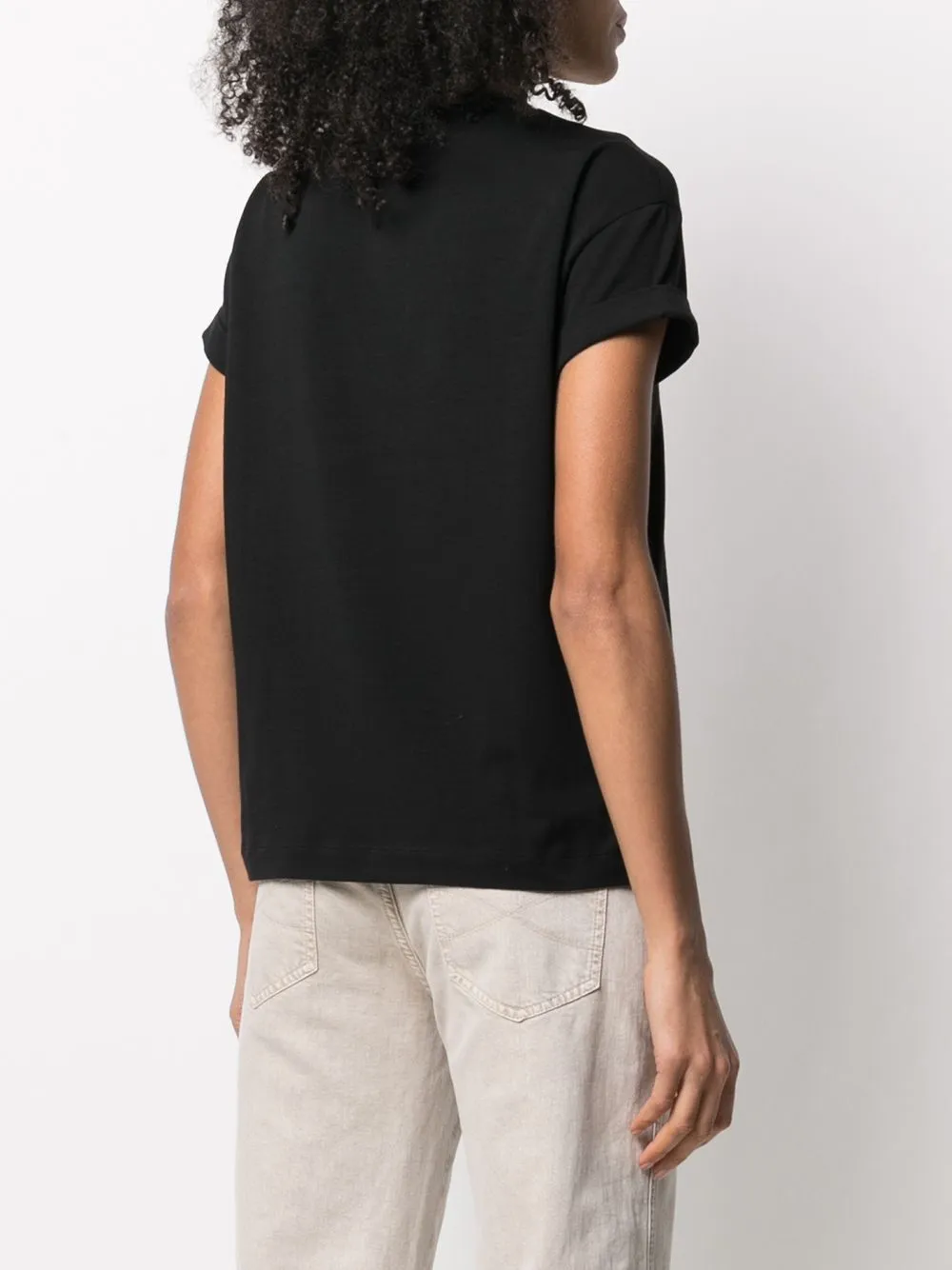 STRETCH COTTON JERSEY T-SHIRT WITH PRECIOUS FAUX LAYERING sold by Lord & Taylor product image thumbnail 4