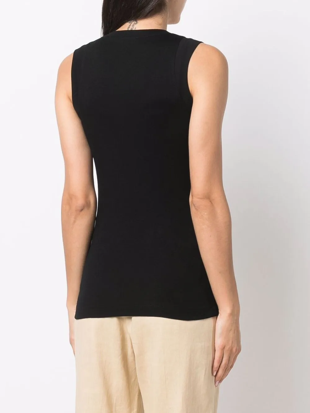 STRETCH COTTON JERSEY TANK TOP WITH PRECIOUS FAUX-LAYERING sold by Lord & Taylor product image thumbnail 4
