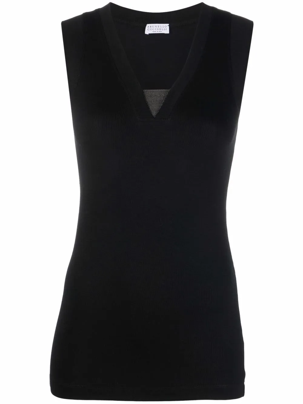 STRETCH COTTON JERSEY TANK TOP WITH PRECIOUS FAUX-LAYERING sold by Lord & Taylor