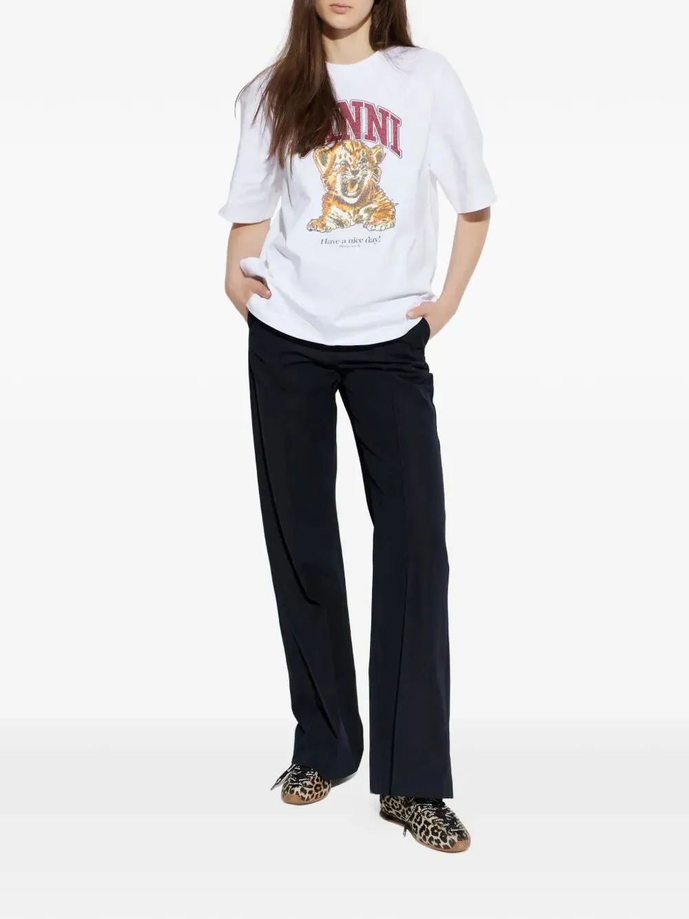 JUDE STRAIGHT-LEG TROUSERS sold by Lord & Taylor product image thumbnail 2