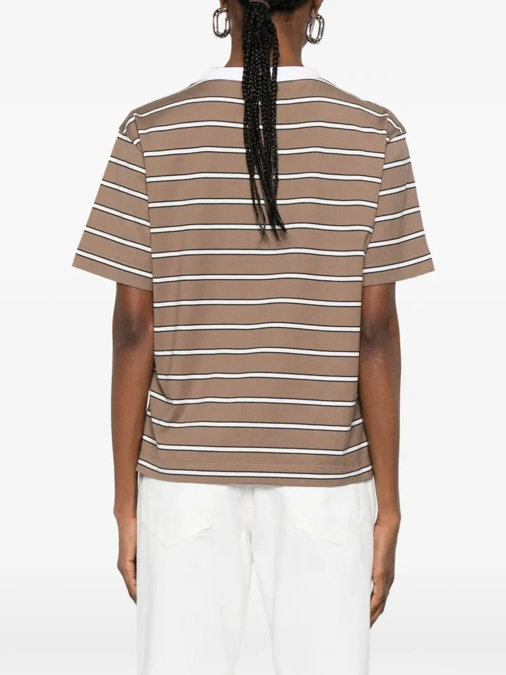 STRIPED COTTON T-SHIRT sold by Lord & Taylor product image thumbnail 4