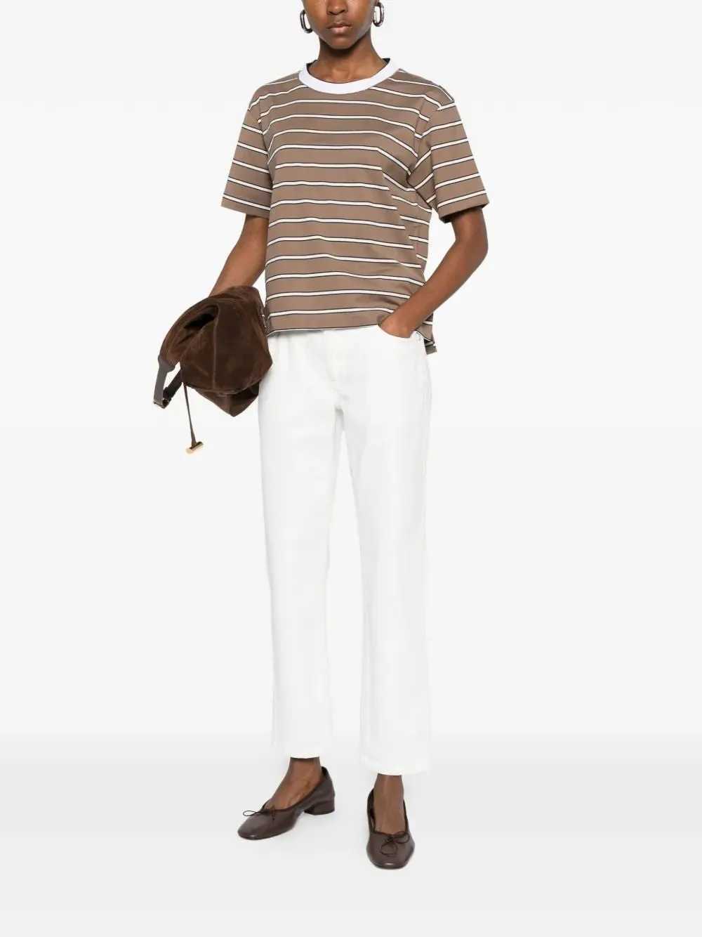 STRIPED COTTON T-SHIRT sold by Lord & Taylor product image thumbnail 2