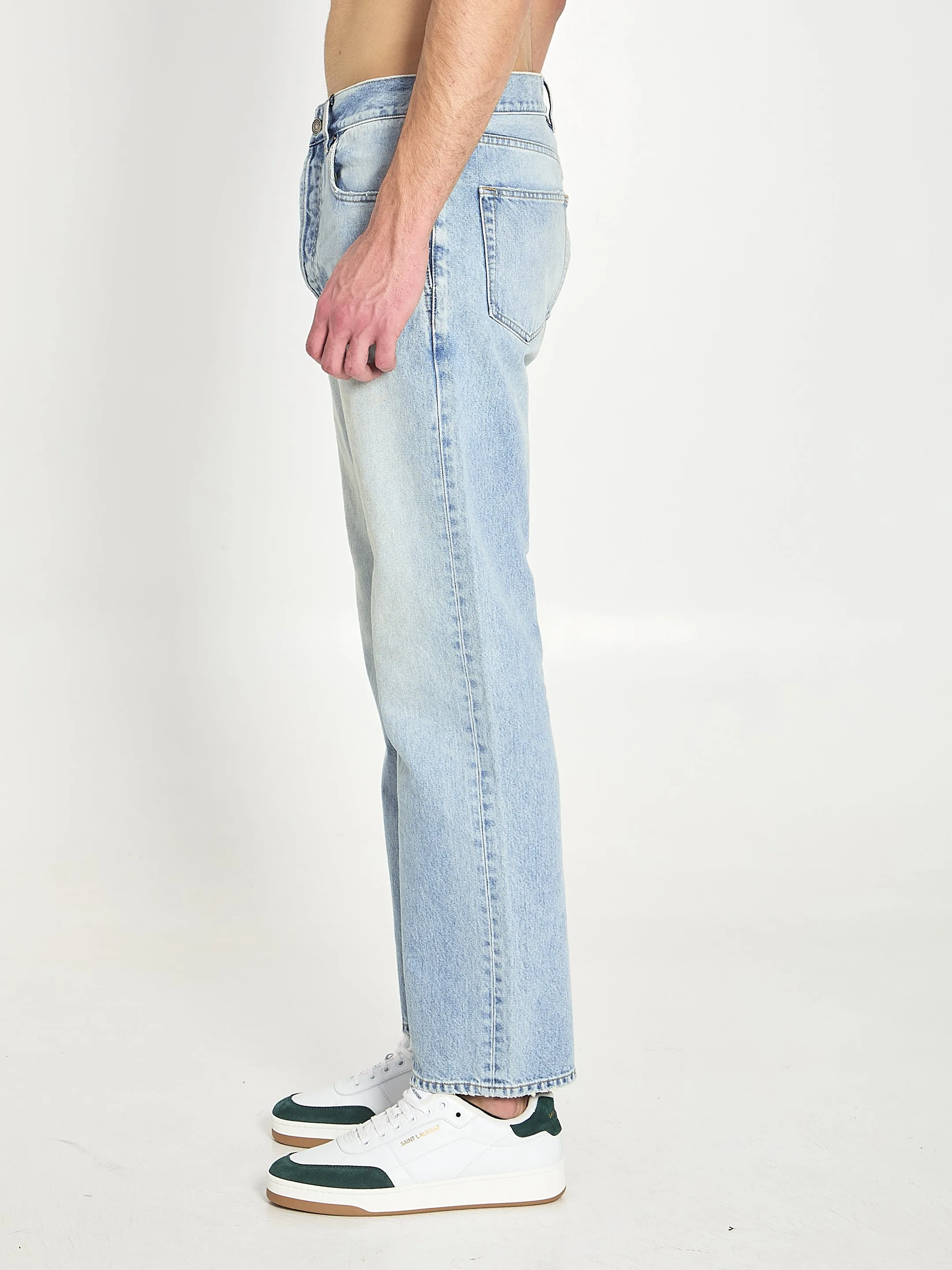 LOOSE STRAIGHT DENIM PANTS sold by Lord & Taylor product image thumbnail 3