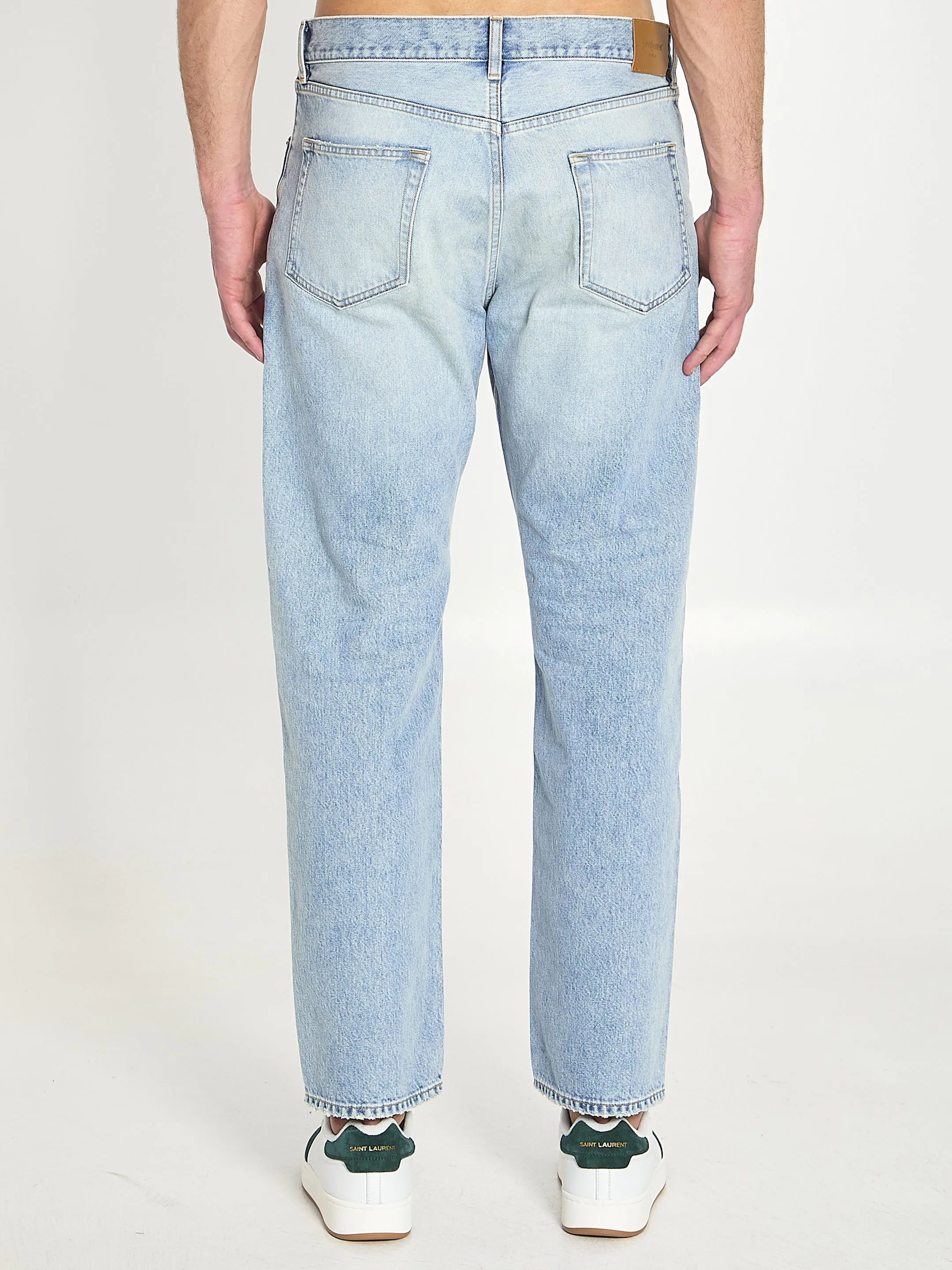 LOOSE STRAIGHT DENIM PANTS sold by Lord & Taylor product image thumbnail 4