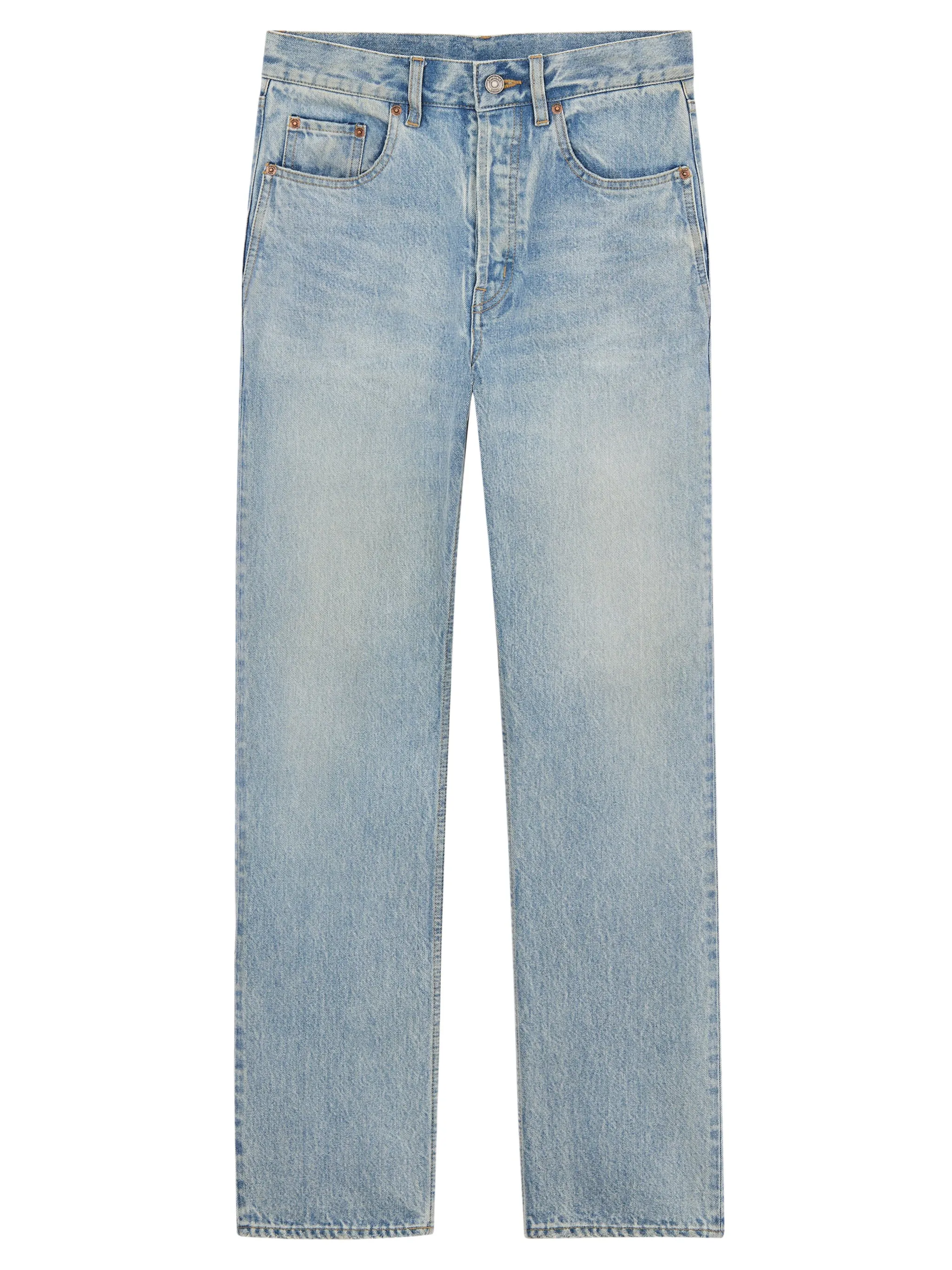LOOSE STRAIGHT DENIM PANTS sold by Lord & Taylor