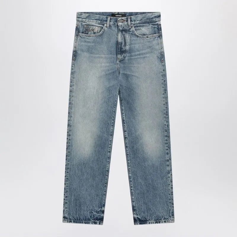 STONE-WASH JEANS WITH STUDS sold by Lord & Taylor product image thumbnail 2