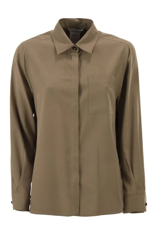 MXMSIAMESE - SILK CANVAS SHIRT made by MaxMara