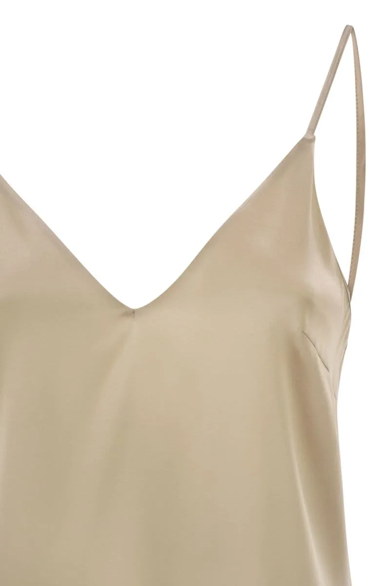 STRETCH SILK SATIN TOP sold by Lord & Taylor product image thumbnail 4