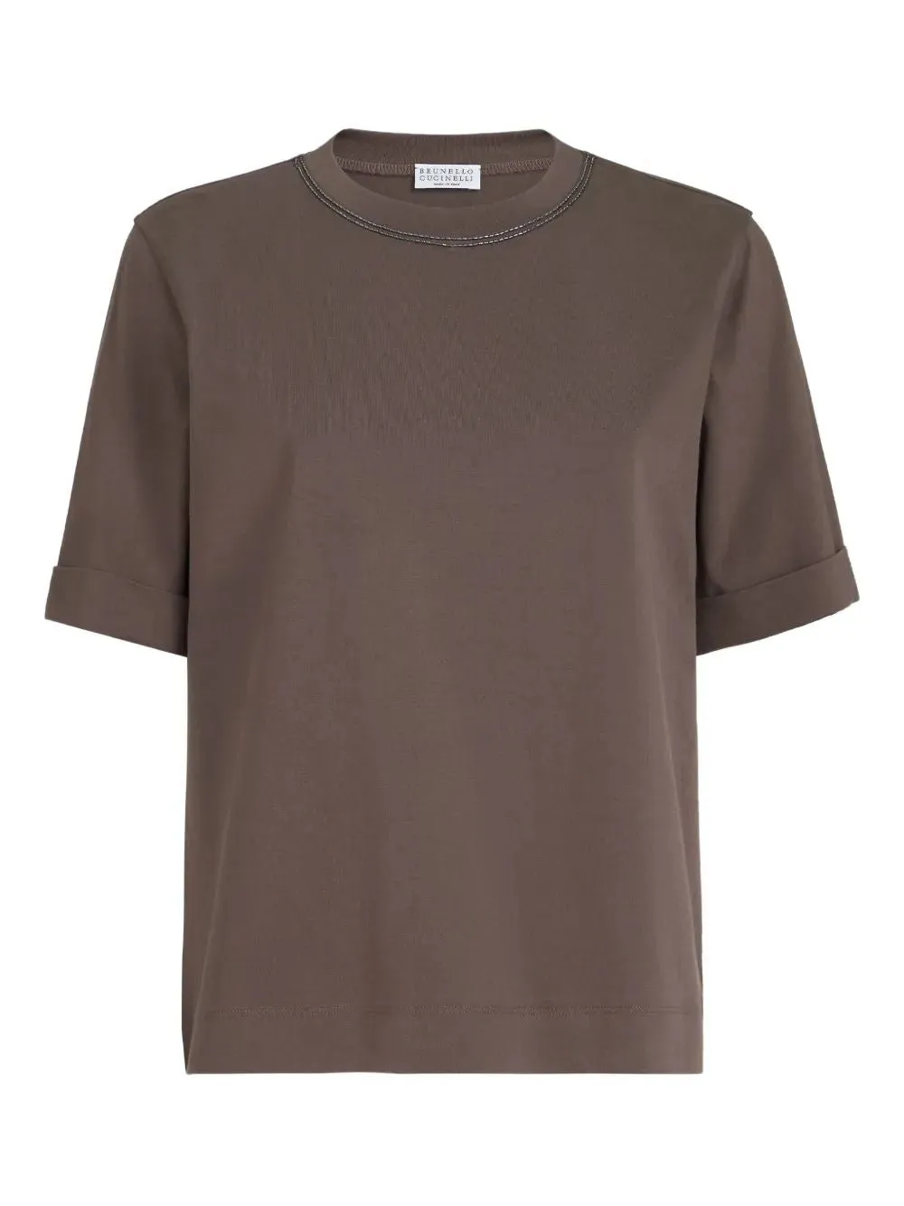 COTTON JERSEY T-SHIRT WITH SHINY TRIMS sold by Lord & Taylor